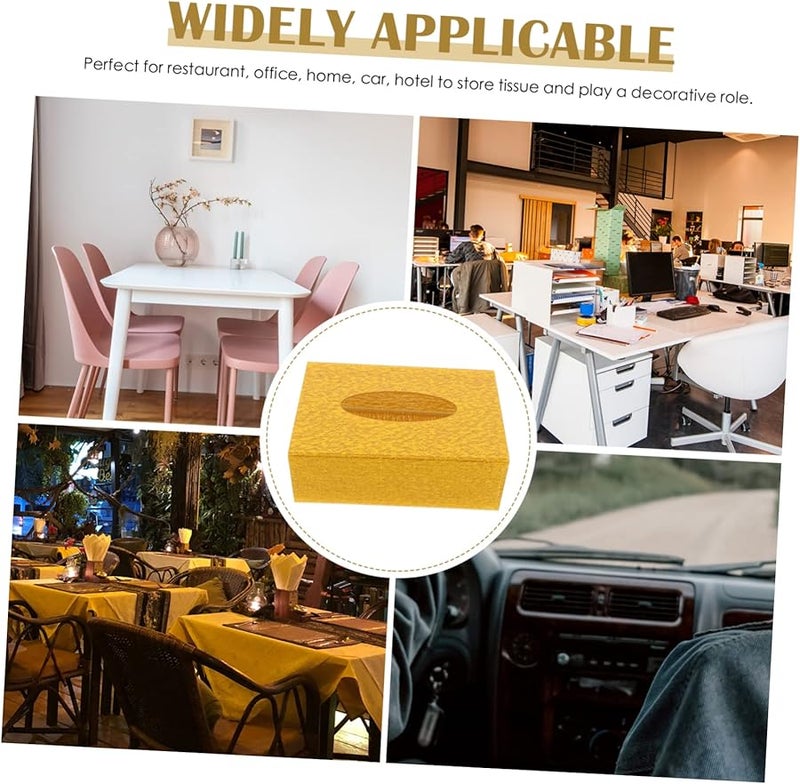 حامل علبة المناديل المربع من الأكريليك عالي الجودة، موزع ورق المناديل الزخرفي للمنزل - Image 4